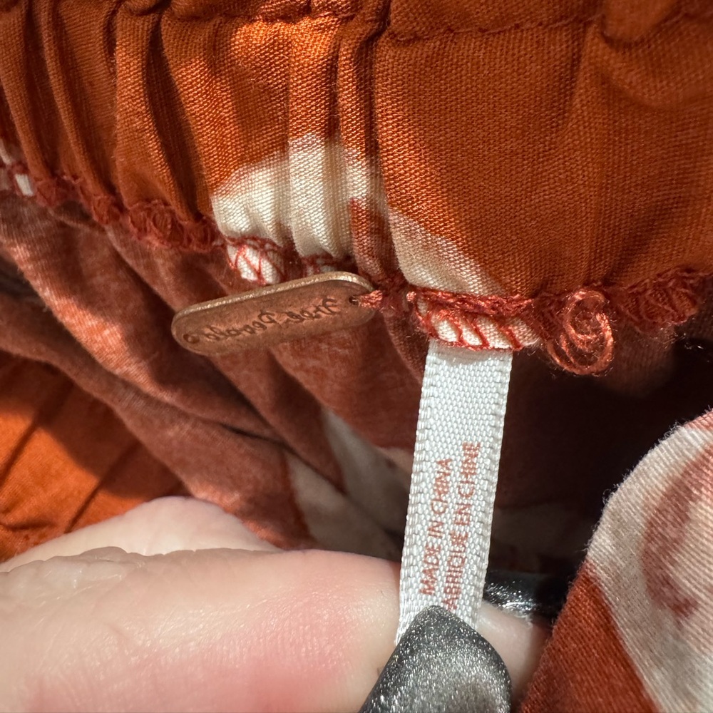 Free People Orange and White Maxi Dress - Picture 2 of 4